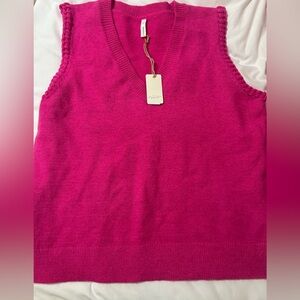 Wishlist Pink Sleeveless Sweater